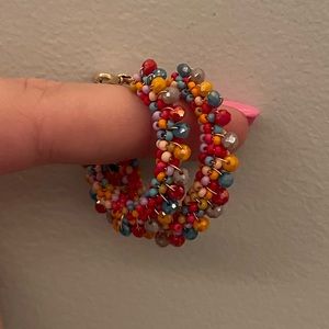 Beaded hoops